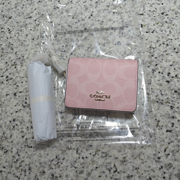 Coach Mini Wallet On A Chain In Signature Canvas With Charms (Powder pink) - Picture 3 of 12